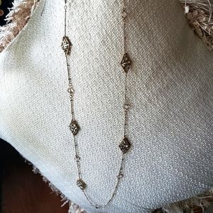 Long costume necklace